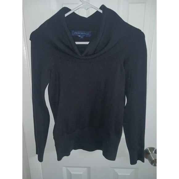 French Connection Black Long Sleeve Cowl‎ Neck Pullover Sweater Size Small - Picture 1 of 4